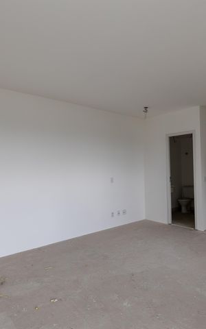 Apartamento à venda com 45m², 1 quarto e 1 vaga Apartamento à venda com 45m², 1 quarto e 1 vagaSala_Cozinha_Suite