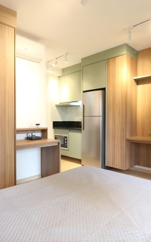 Studio à venda com 25m², 1 quarto e sem vagaSala/Quarto