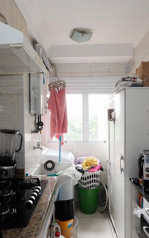 Apartamento à venda com 55m², 3 quartos e 1 vaga Apartamento à venda com 55m², 3 quartos e 1 vagaCozinha e Área de Serviço