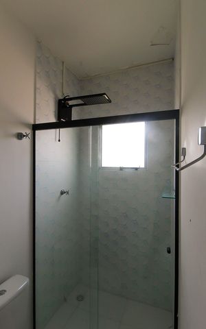 Casa de condomínio à venda com 80m², 2 quartos e 2 vagas Casa de condomínio à venda com 80m², 2 quartos e 2 vagasBanheiro da Suíte