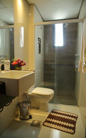 Apartamento para alugar com 123m², 3 quartos e 2 vagasBanheiro social 