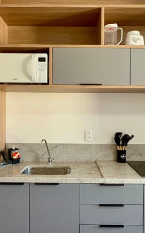 Studio para alugar com 24m², 1 quarto e sem vaga Studio para alugar com 24m², 1 quarto e sem vagaCozinha
