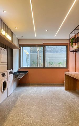 Studio para alugar com 24m², 1 quarto e sem vaga Studio para alugar com 24m², 1 quarto e sem vagaLavanderia