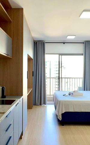 Studio para alugar com 24m², 1 quarto e sem vaga Studio para alugar com 24m², 1 quarto e sem vagaCozinha