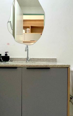 Studio para alugar com 24m², 1 quarto e sem vaga Studio para alugar com 24m², 1 quarto e sem vagaBanheiro