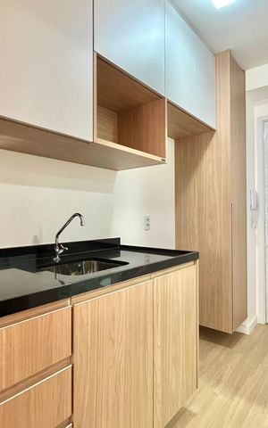 Studio para alugar com 25m², 1 quarto e sem vaga Studio para alugar com 25m², 1 quarto e sem vagaCozinha