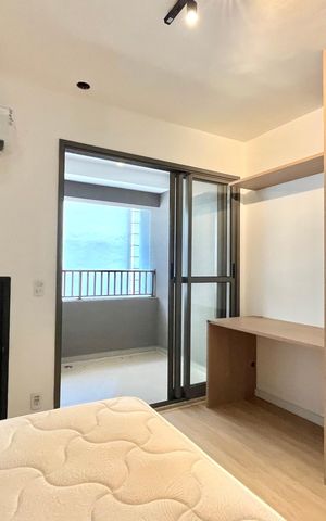 Studio para alugar com 25m², 1 quarto e sem vaga Studio para alugar com 25m², 1 quarto e sem vagaSala/Quarto