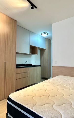 Studio para alugar com 25m², 1 quarto e sem vaga Studio para alugar com 25m², 1 quarto e sem vagaSala/Quarto