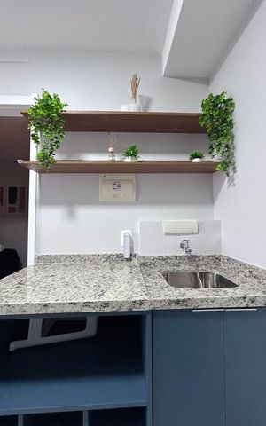 Apartamento para alugar com 28m², 1 quarto e sem vaga Apartamento para alugar com 28m², 1 quarto e sem vagaCozinha - Área de serviço
