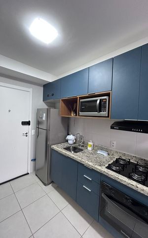 Apartamento para alugar com 28m², 1 quarto e sem vaga Apartamento para alugar com 28m², 1 quarto e sem vagaCozinha - Área de serviço