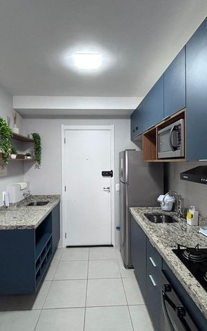 Apartamento para alugar com 28m², 1 quarto e sem vaga Apartamento para alugar com 28m², 1 quarto e sem vagaCozinha - Área de serviço