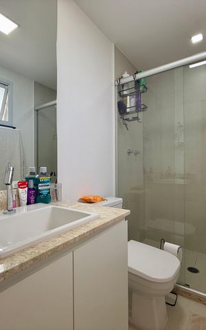 Apartamento à venda com 68m², 2 quartos e 1 vaga Apartamento à venda com 68m², 2 quartos e 1 vagaBanheiro Suíte