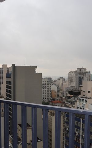 Studio à venda com 27m², 1 quarto e sem vagaVaranda
