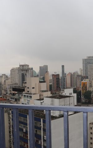 Studio à venda com 27m², 1 quarto e sem vagaVaranda