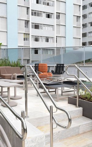 Studio à venda com 29m², 1 quarto e 1 vagaPiscina