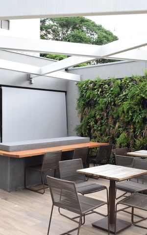 Studio à venda com 29m², 1 quarto e 1 vagaChurrasqueira