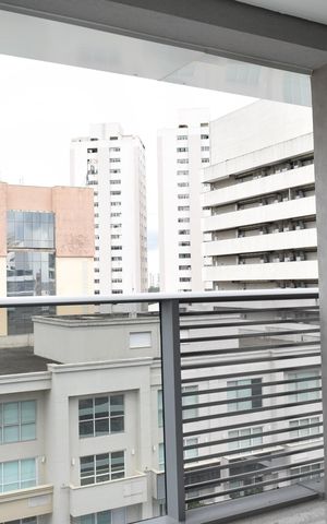 Studio à venda com 29m², 1 quarto e 1 vagaVaranda