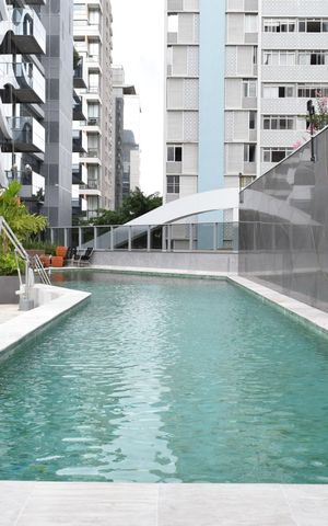 Studio à venda com 29m², 1 quarto e 1 vagaPiscina