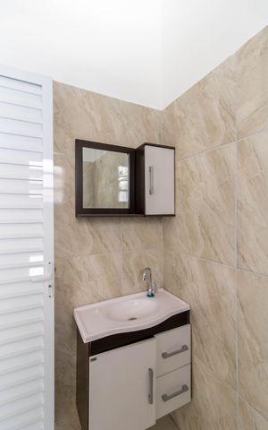 Casa de condomínio para alugar com 46m², 1 quarto e sem vaga Casa de condomínio para alugar com 46m², 1 quarto e sem vagaBanheiro