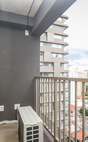 Studio para alugar com 23m², 1 quarto e sem vaga Studio para alugar com 23m², 1 quarto e sem vagaVaranda