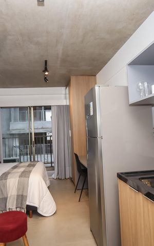 Studio para alugar com 23m², 1 quarto e sem vaga Studio para alugar com 23m², 1 quarto e sem vagaCozinha