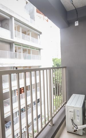 Studio para alugar com 23m², 1 quarto e sem vaga Studio para alugar com 23m², 1 quarto e sem vagaVaranda
