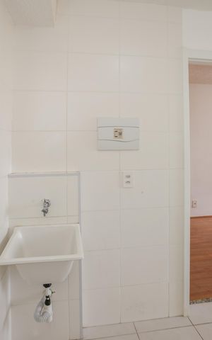 Apartamento à venda com 27m², 1 quarto e sem vaga Apartamento à venda com 27m², 1 quarto e sem vagaCozinha e Área de Serviço