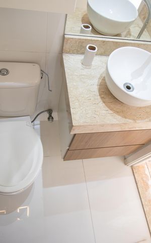 Apartamento para alugar com 64m², 3 quartos e 1 vaga Apartamento para alugar com 64m², 3 quartos e 1 vagaBanheiro da Suíte