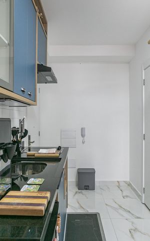 Studio à venda com 27m², 1 quarto e sem vagaCozinha