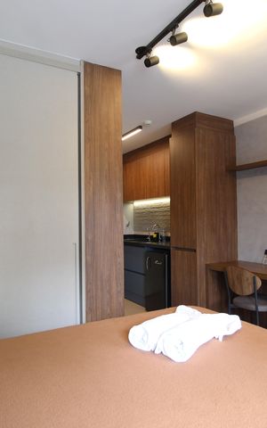 Studio à venda com 26m², 1 quarto e sem vagaSala/Quarto