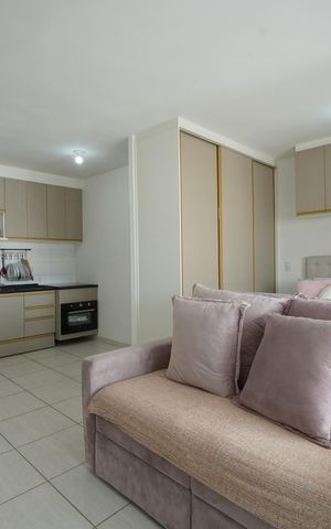 Studio à venda com 36m², 1 quarto e 1 vagaStudio