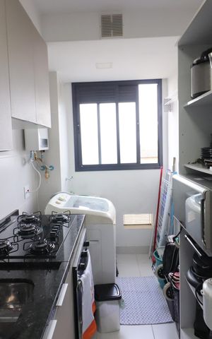 Apartamento à venda com 43m², 2 quartos e 1 vagaCozinha e Área de Serviço