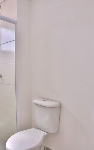 Studio para alugar com 26m², 1 quarto e sem vaga Studio para alugar com 26m², 1 quarto e sem vagaBanheiro