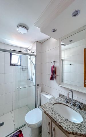 Apartamento à venda com 52m², 2 quartos e 2 vagasBanheiro