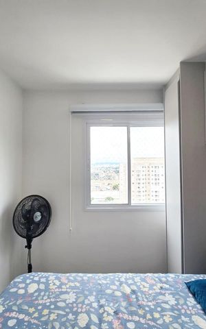 Apartamento à venda com 43m², 1 quarto e 1 vagaQuarto