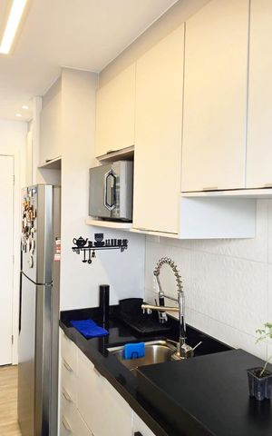 Apartamento à venda com 43m², 1 quarto e 1 vagaCozinha e Área de Serviço