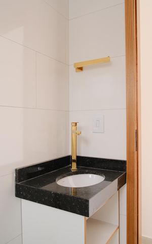 Apartamento à venda com 93m², 2 quartos e sem vagaBanheiro do Espaço Gourmet