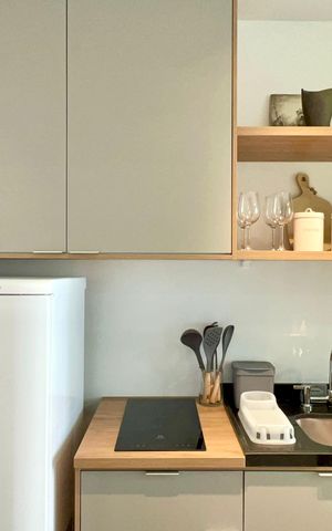 Studio para alugar com 25m², 1 quarto e sem vaga Studio para alugar com 25m², 1 quarto e sem vagaCozinha