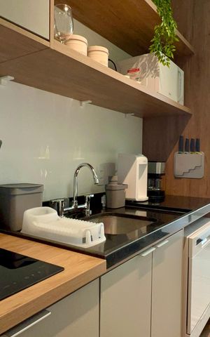 Studio para alugar com 25m², 1 quarto e sem vaga Studio para alugar com 25m², 1 quarto e sem vagaCozinha