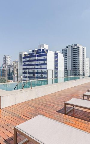 Studio à venda com 25m², 1 quarto e sem vagaÁrea comum - Piscina