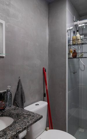Studio à venda com 25m², 1 quarto e sem vaga Studio à venda com 25m², 1 quarto e sem vagaBanheiro