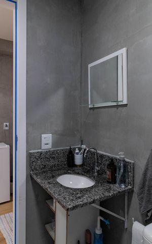 Studio à venda com 25m², 1 quarto e sem vaga Studio à venda com 25m², 1 quarto e sem vagaBanheiro