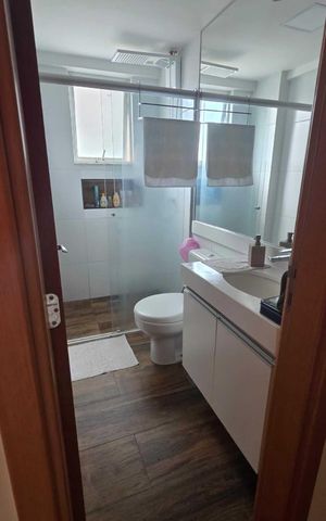 Apartamento à venda com 69m², 2 quartos e 2 vagas Apartamento à venda com 69m², 2 quartos e 2 vagasBanheiro