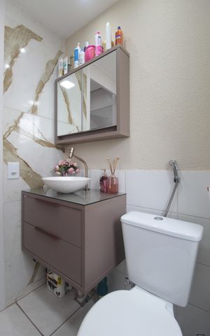 Apartamento à venda com 50m², 2 quartos e 1 vagaBanheiro Social