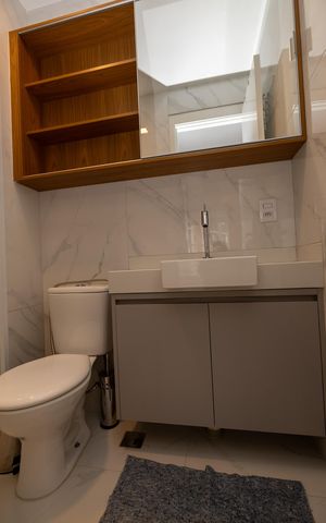 Apartamento para alugar com 53m², 1 quarto e 1 vaga Apartamento para alugar com 53m², 1 quarto e 1 vagaBanheiro