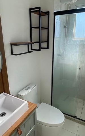 Apartamento para alugar com 47m², 2 quartos e 1 vaga Apartamento para alugar com 47m², 2 quartos e 1 vagaBanheiro