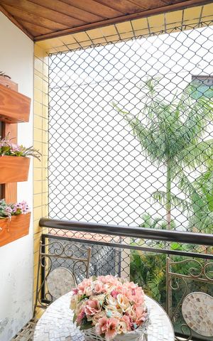 Apartamento à venda com 74m², 2 quartos e 2 vagasVaranda da sala
