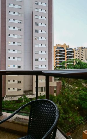 Apartamento para alugar com 72m², 1 quarto e 1 vagaVaranda