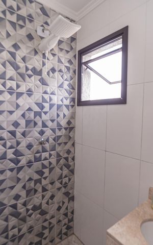 Casa de condomínio à venda com 115m², 2 quartos e 2 vagas Casa de condomínio à venda com 115m², 2 quartos e 2 vagasBanheiro da Área gourmet