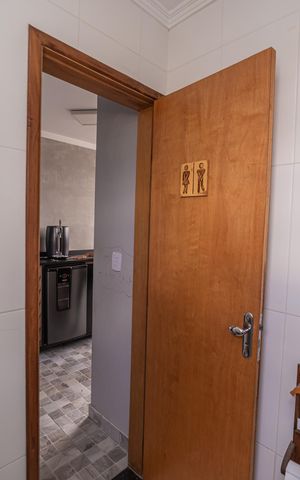 Casa de condomínio à venda com 115m², 2 quartos e 2 vagas Casa de condomínio à venda com 115m², 2 quartos e 2 vagasBanheiro da Área gourmet